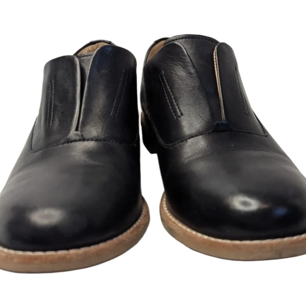 Clarks Artisan Edenvale Opal Leather Black Slip On Loafers Oxford Women’s Sz 8 - Picture 2 of 9
